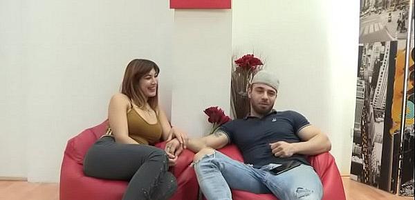  Busty Noelia and her husband film a porno for the first time